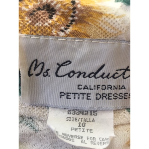 🌷 S O L D 🌷Vintage 90's Boho Sunflower Day Dress - Picture 5 of 5